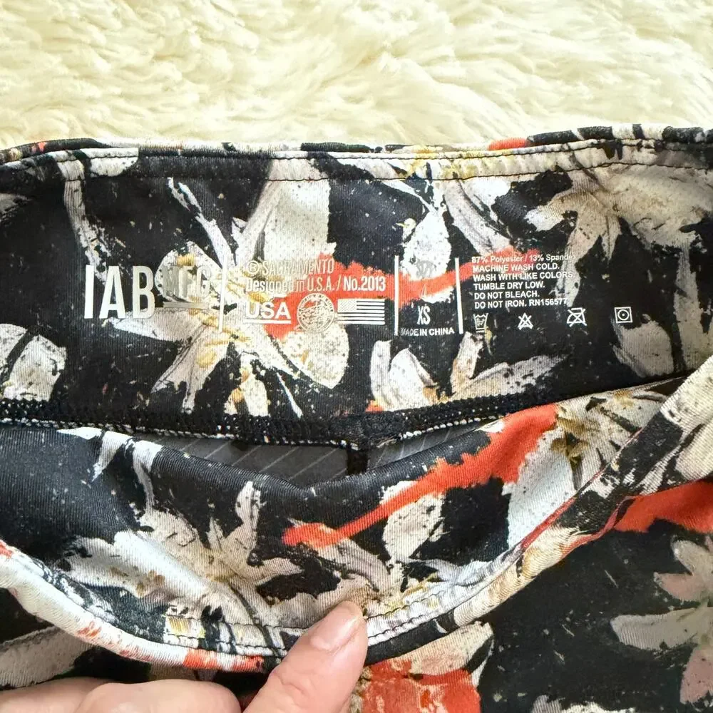 IAB Leaf Print Athletic Shorts